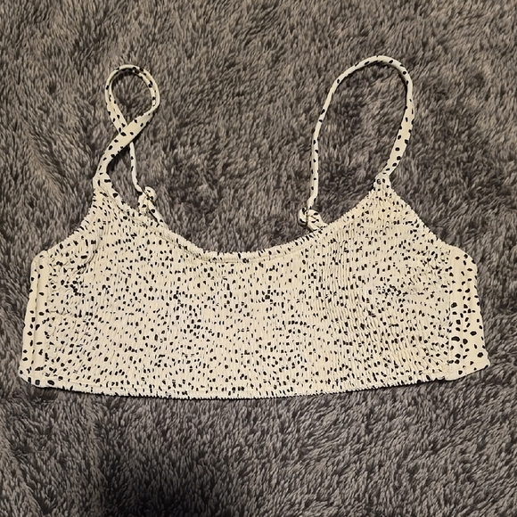 Xhilaration Black and White Swim Top L - Picture 1 of 2